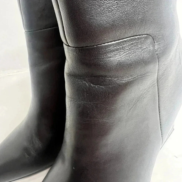 Franco Sarto Venture Black Leather Booties Women's Size 8.5 - Picture 9 of 11
